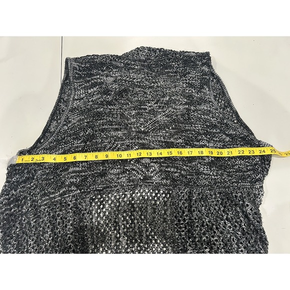 GN Indigo Womens Long Crochet Open Knit Duster Cardigan Size 2X Neutral Layer - Picture 7 of 8